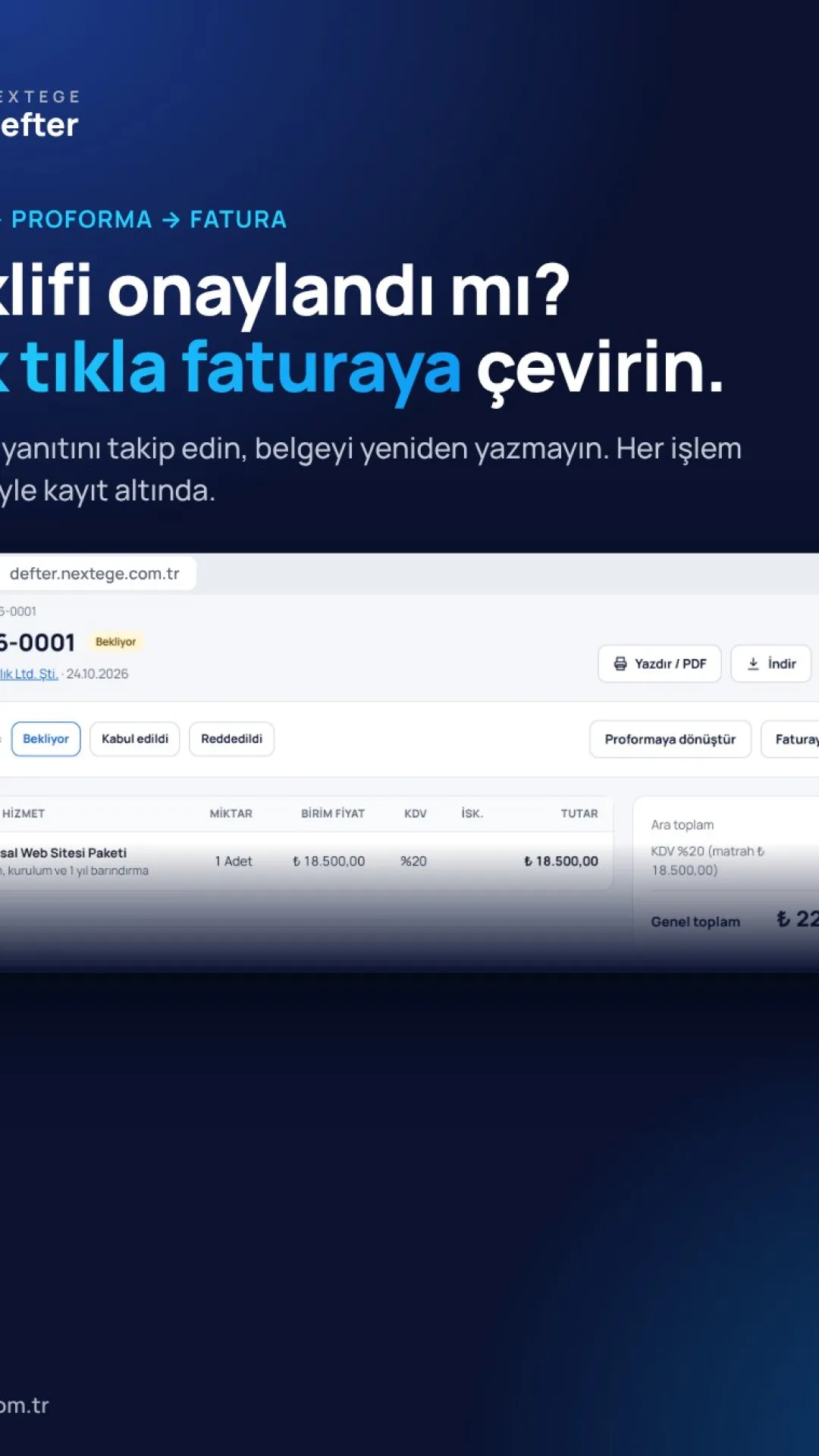 NextEge Defter ekran görüntüsü 1